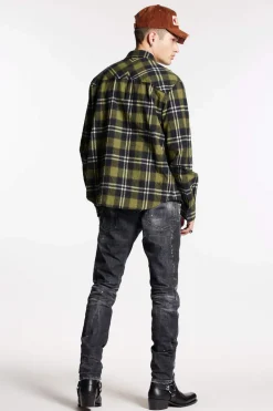 Black Ripped Wash Cool Guy Jeans