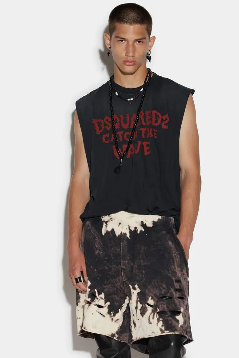 D2 Catchthewave Iron Tank Top