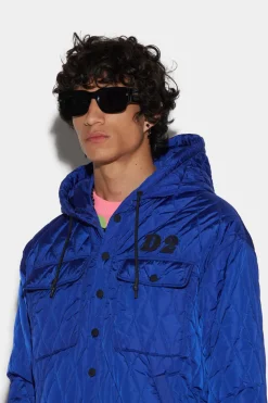 D2 Quilted Dropped Military Jacket