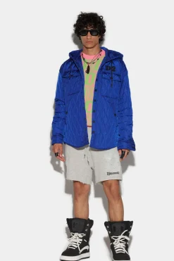 D2 Quilted Dropped Military Jacket