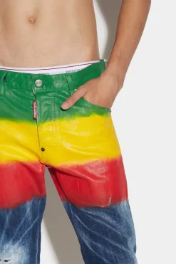 Dark Rasta Wash Cool Guy Jeans