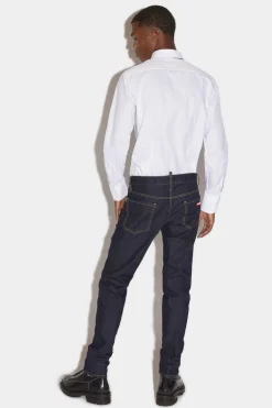 Dark Rinse Wash Slim Jeans