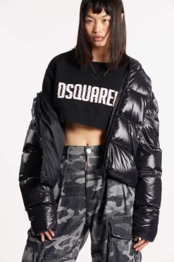 Dsquared2 Cropped Cool Sweatshirt