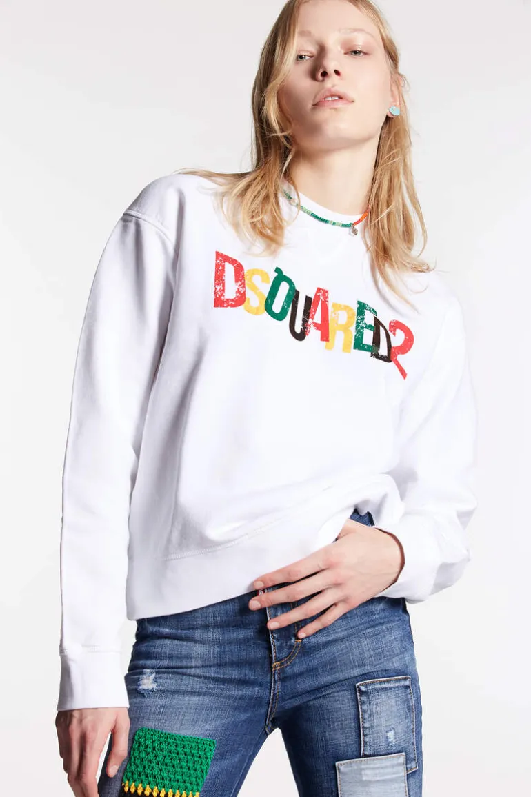 Dsquared2 Rainbow Cool Sweatshirt
