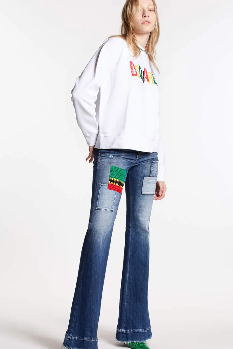 Dsquared2 Rainbow Cool Sweatshirt