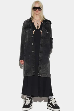 Hooded Jean Coat