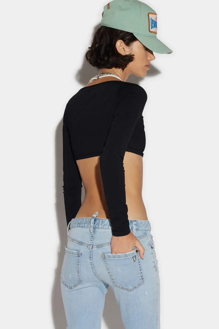 Knit Square Neck Top