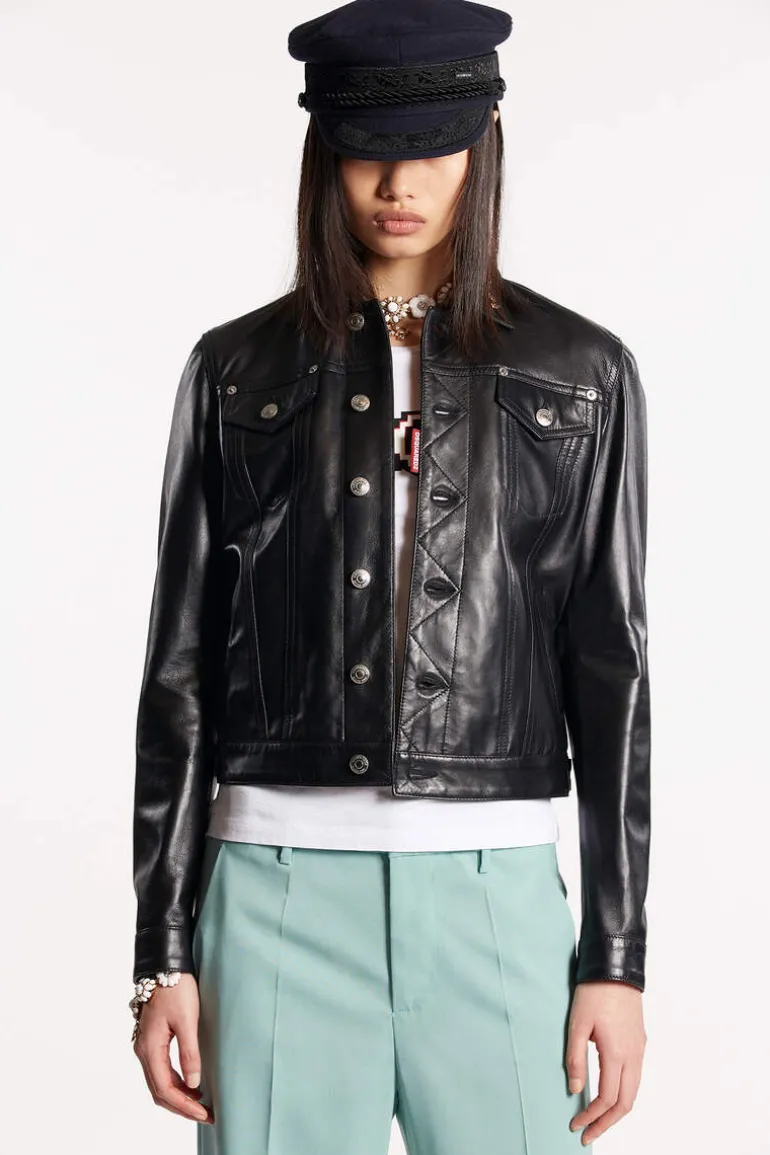 Leather Boyfriend Jacket