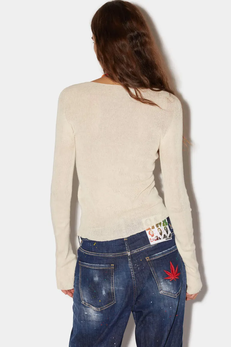 Light Ribbed Knit Top