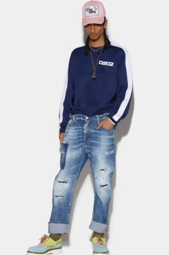 Medium Blue Square Wash Big Brother Jeans