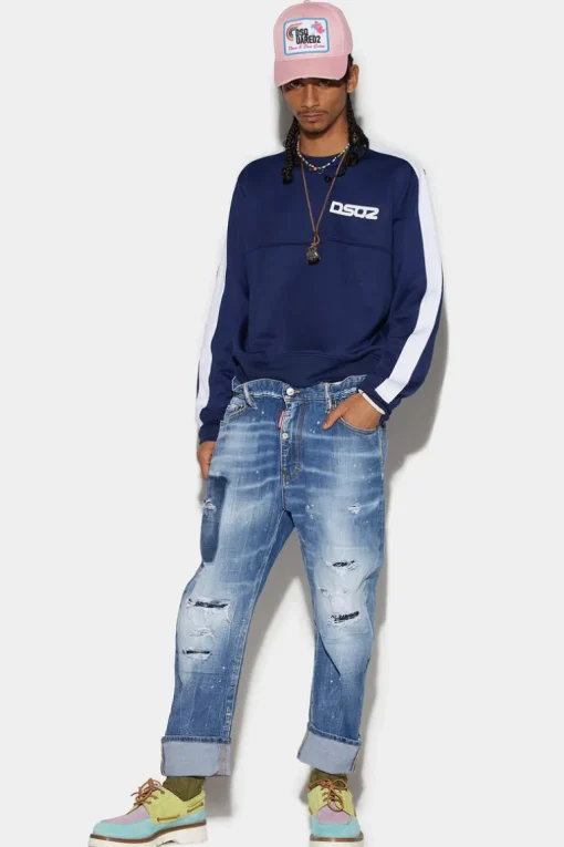 Medium Blue Square Wash Big Brother Jeans