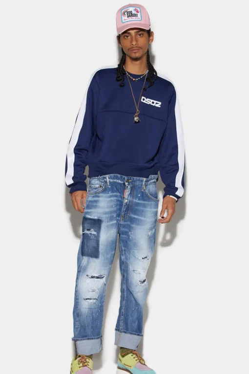 Medium Blue Square Wash Big Brother Jeans