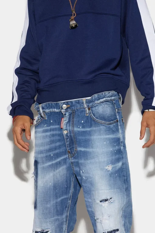 Medium Blue Square Wash Big Brother Jeans
