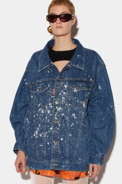 Medium Sea Salt Wash Over Jean Jacket