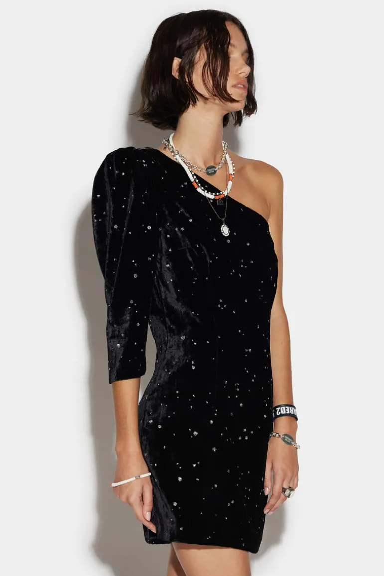 Puff One Shoulder Dress