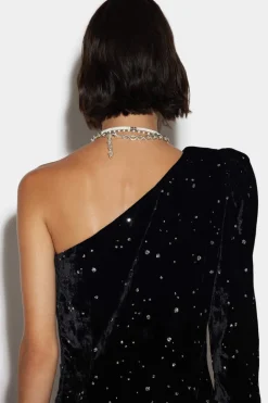 Puff One Shoulder Dress