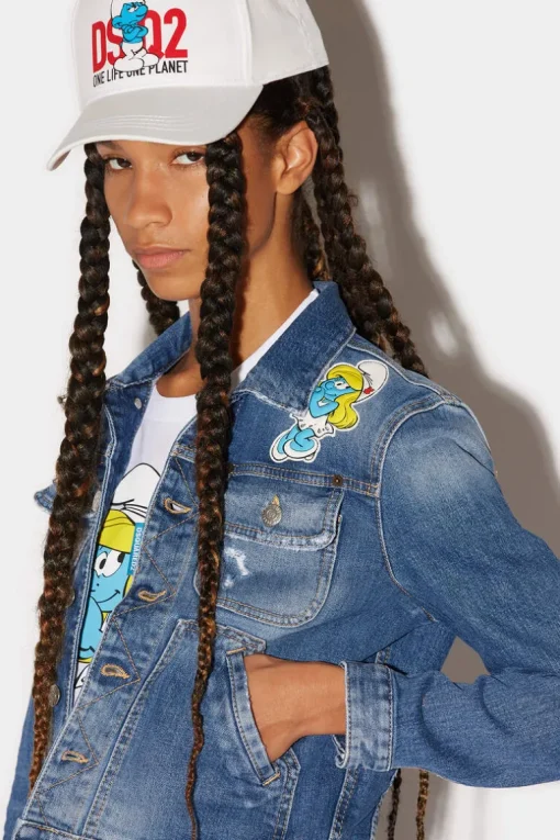 Smurfs Boyfriend Jeans Jacket