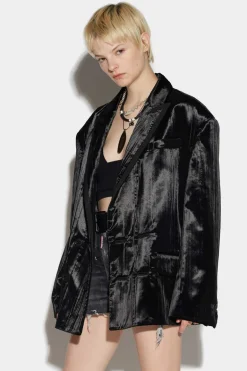 Stripe 80S Double-Breasted Blazer