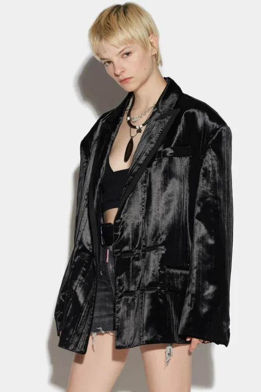 Stripe 80S Double-Breasted Blazer