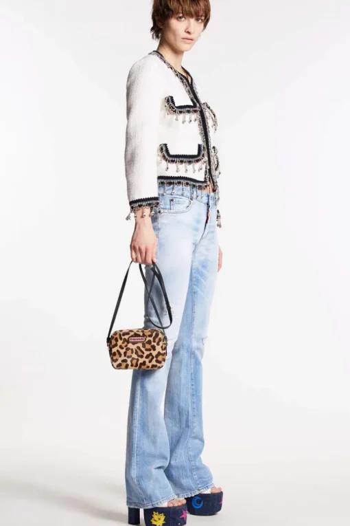 Super Fade Light Wash Medium Waist Flare Jeans